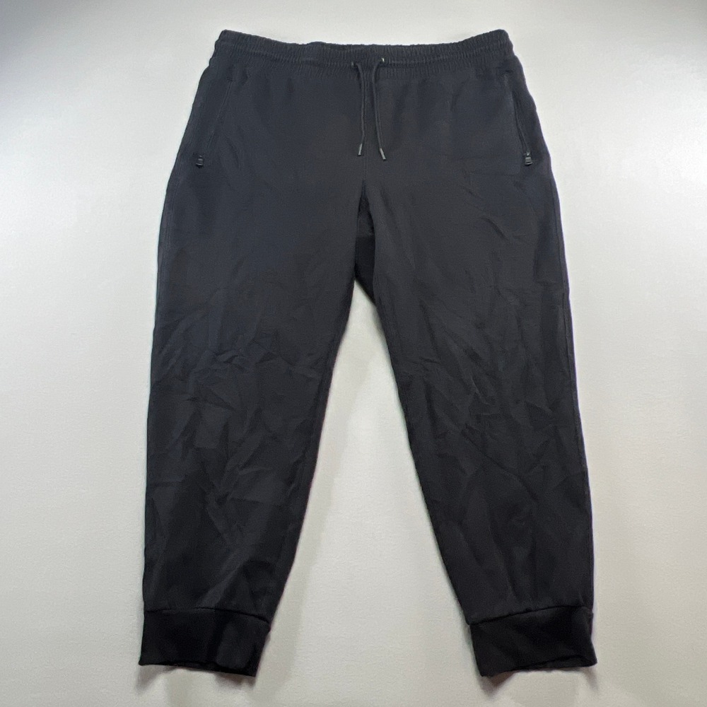 Old Navy Active Dynamic Fleece Joggers Pants Womens 2X Black Stretch High Rise